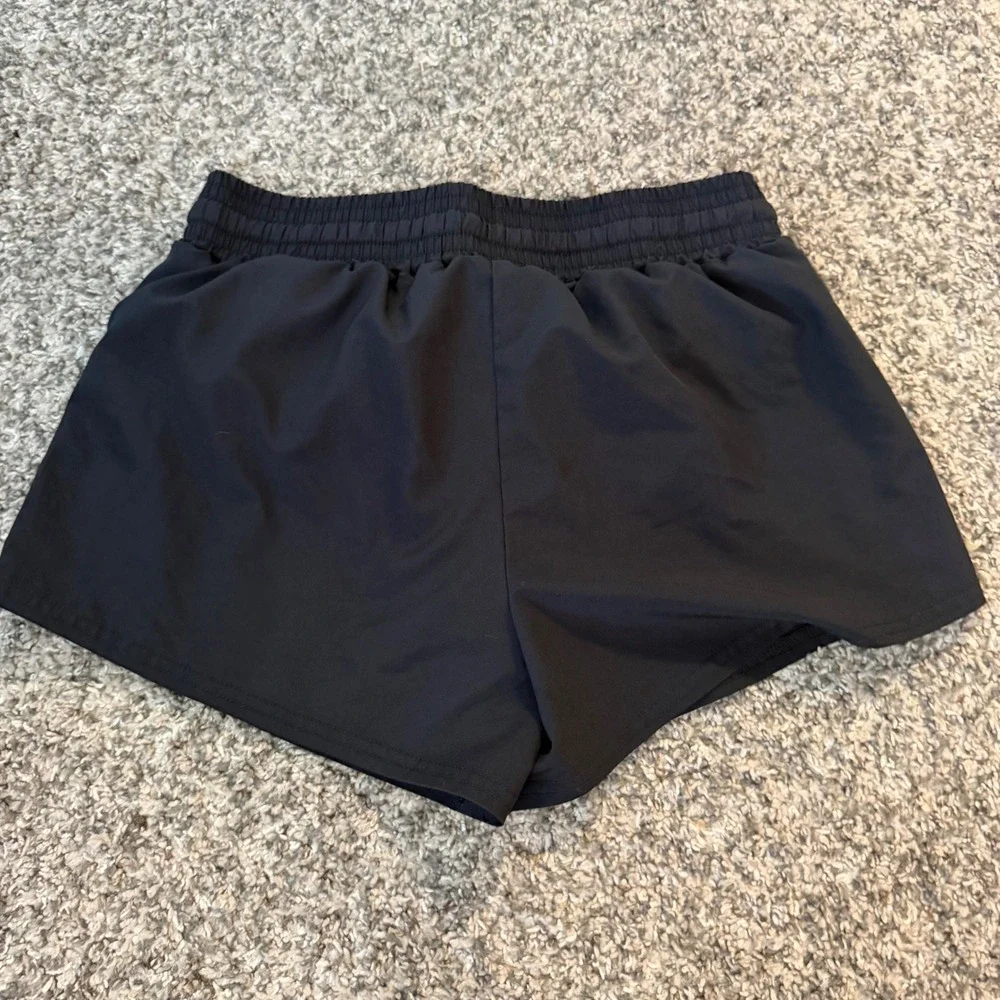 Abercrombie Kids Black Active Athletic Running Shorts with Liner Size 13/14